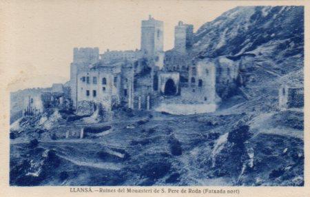 POSTAL PV03091: Ruines del Monasteri de S. Pere de Roda fatxada nort