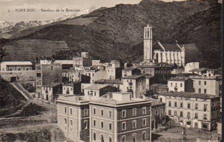 POSTAL PV03127: Escalera de la Estacion de Port Bou