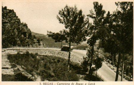 POSTAL PV03162: Carretera de Begas a Gava