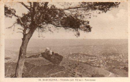 POSTAL PV03164: Panorama de Barcelona desde el Tibidabo
