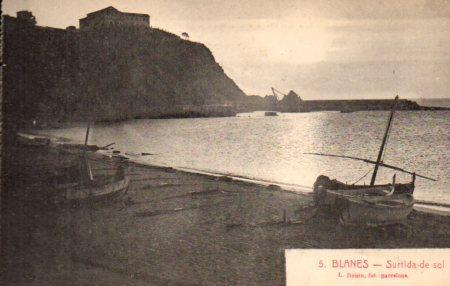POSTAL PV03176: Surtida de sol a Blanes