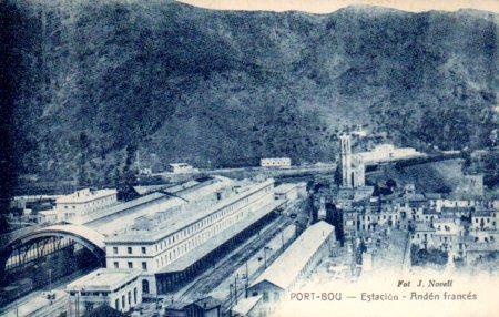 POSTAL PV03131: Anden frances de la Estacion de Port Bou