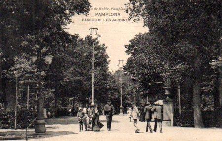POSTAL PV03146: Paseo de los Jardines en Pamplona