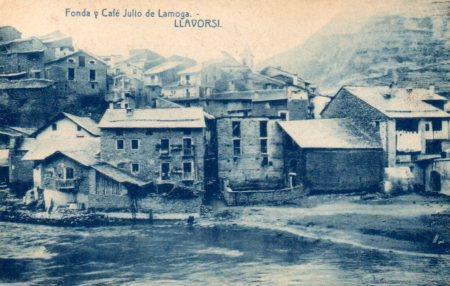 POSTAL PV03151: Fonda y Café Julio de Lamoga en Llavorsi