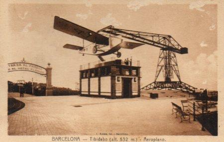 POSTAL PV03069: Aeroplano en el Tibidabo, Barcelona