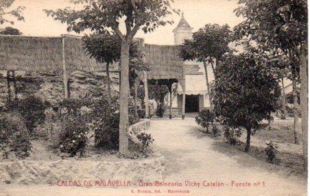 POSTAL PV03004: Gran Balneario Vichy Catalan Fuente nº 1, Caldes de Malavella
