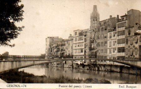 POSTAL PV02985: Puente del pasaje Gomez en Gerona