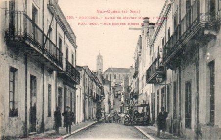 POSTAL PV02979: Calle Mendez Nuñez en Port Bou