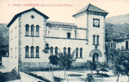 POSTAL PV02980: Escuelas Publicas en Palau Sabardera, Gerona