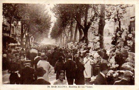 POSTAL PV03046: Rambla de las Flores, Barcelona