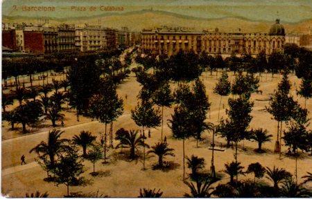 POSTAL PV03047: Barcelona, Plaza de Cataluña