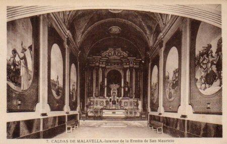 POSTAL PV03062: Interior Ermita de San Mauricio, Caldas de Malavella