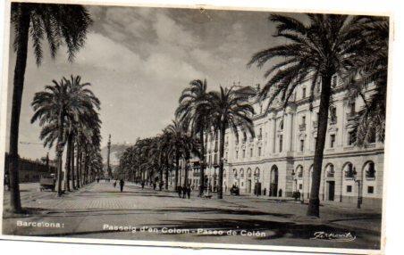 POSTAL PV03021: Passeig d'en Colom en Barcelona