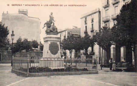 POSTAL PV03024: Monumento a los Heroes de la Independencia en Gerona