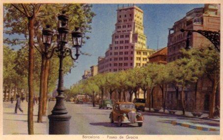 POSTAL PV03028: Paseo de Gracia de Barcelona