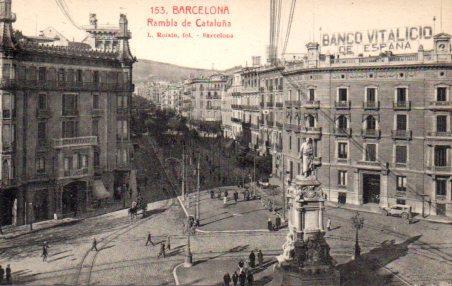 POSTAL PV03013: Rambla de Cataluña en Barcelona