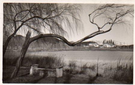 POSTAL PV03183: Vista parcial lago de Bañolas en invierno
