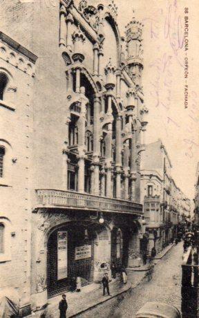POSTAL PV03330: Fachada Orfeon de Barcelona