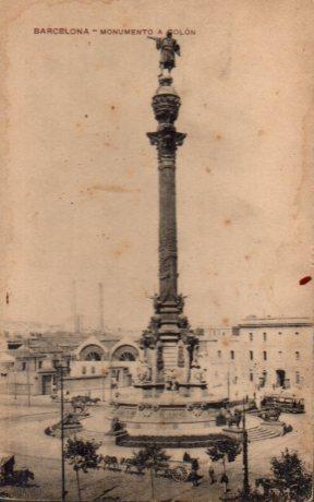 POSTAL PV03331: Monumento a Colon en Barcelona