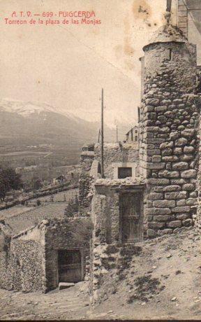 POSTAL PV03332: Torreon de la plaza de las Monjas, Puigcerda