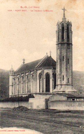 POSTAL PV03334: Vista iglesia de Port Bou