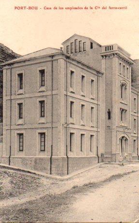 POSTAL PV03335: Casa de los empleados de la cia. De ferrocarril de Port Bou