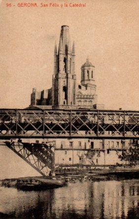 POSTAL PV03307: San Felix y la Catedral de Gerona