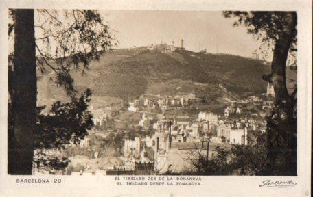POSTAL PV03352: El Tibidabo desde la Bonanova