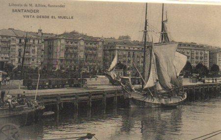 POSTAL PV03389: Santander vista desde el muelle