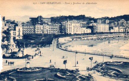 POSTAL PV03235: Paseo y Jardines de Alderdieder, San Sebastian