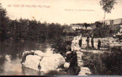 POSTAL PV03210: Rio Muga en Pont de Molins
