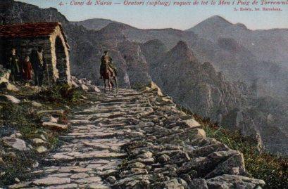POSTAL PV03189: Oratori roques de tot lo Mon, Cami de Nuria