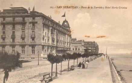 POSTAL PV03238: Paseo de la Zurriola y Hotel Maria Cristina, San Sebastian