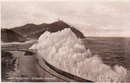POSTAL PV03267: Grandes mareas 2 en San Sebastian