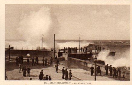 POSTAL PV03261: Rompe Olas de San Sebastian