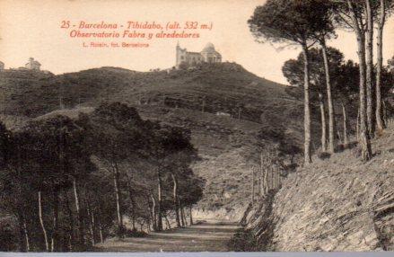 POSTAL PV02954: Vista del Observatorio Fabra en BArcelona