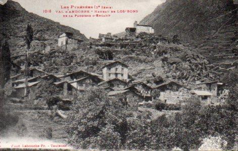 POSTAL PV02648: Vallee d'Andorre, Hameau de Les Bons. Les Pyrenees 3 serie. Phot Labouche Fr