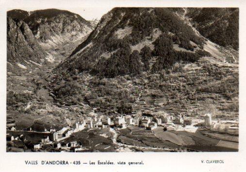 POSTAL PV02658: Vista general Les Escaldes, Andorra