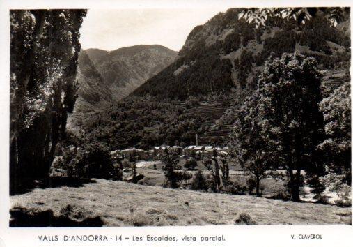 POSTAL PV02659: Vista parcial Les Escaldes Andorra