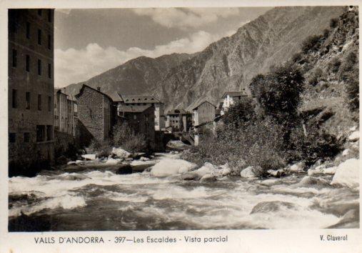 POSTAL PV02660: Les Escaldes vista parcial, Andorra