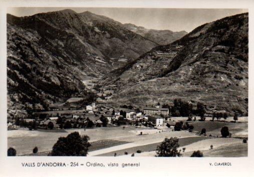 POSTAL PV02662: Ordino vista general, Andorra