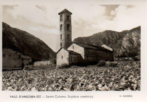 POSTAL PV02664: Esglesia de Santa Coloma, Andorra