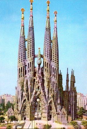 POSTAL PV02618: Templo de La Sagrada Familia, Barcelona