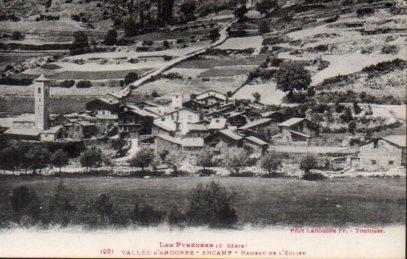 POSTAL PV02626: Valle d'Andorre Encamp, Hameau de l'Eglise. Phot Labouche Fr