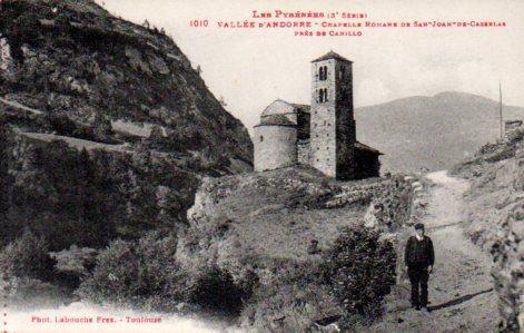 POSTAL PV02634: Vallee d'Andorre, Chapelle de San Joan de Casellas. Les Pyrenees 3 serie. Phot Labouche Fr