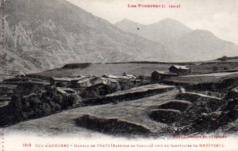 POSTAL PV02638: Vallee d'Andorre, Hameau de Prats. Les Pyrenees 3 serie. Phot Labouche Fr