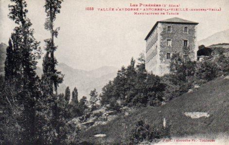POSTAL PV02639: Vallee d'Andorre, Manufacture de Tabacs. Les Pyrenees 3 serie. Phot Labouche Fr