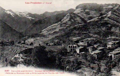 POSTAL PV02640: Vallee d'Andorre, Hameau de Aldosa. Les Pyrenees 3 serie. Phot Labouche Fr