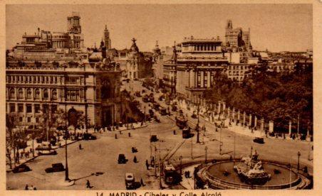 POSTAL PV02711: Madrid Cibeles y calle Alcala