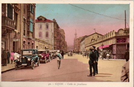 POSTAL PV02725: Gijon. Playa de San Lorenzo nº 50